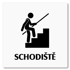 Schodiště, 148x148mm, bílá, Nevada